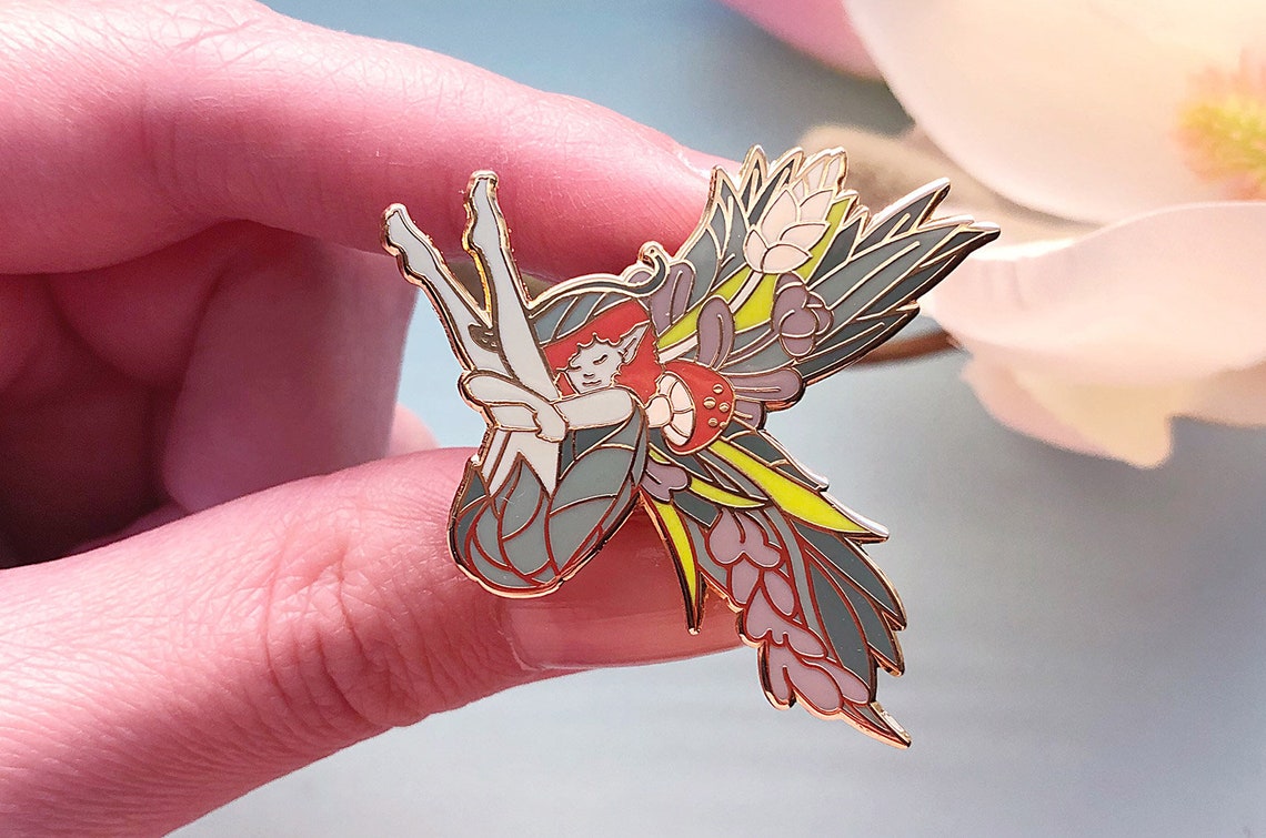 fairy enamel pin