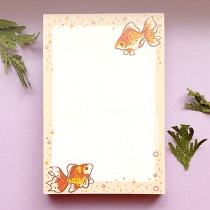 Starry Goldfish Dotted Grid Notepad image 3