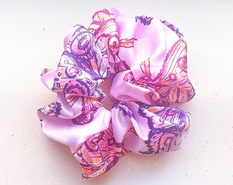 Fantasy Butterfly and Moth Satin Elastic Hair Tie (Cassandra)