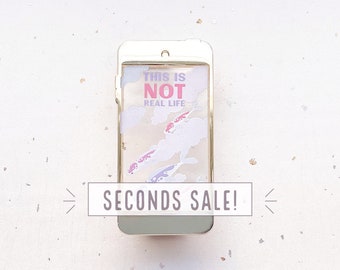 SECONDS SALE This is Not Real Life Transparent Enamel Pin