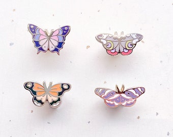 Mini Butterflies Board Filler Enamel Pin Set