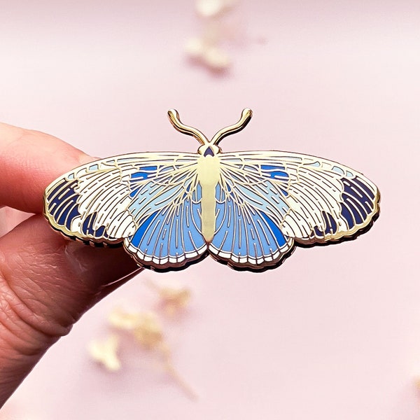 Pin de esmalte de mariposa de alas largas Sapho (Heliconius sapho)