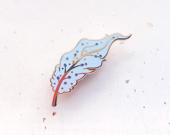 Pegasus Feather Glitter Enamel Pin