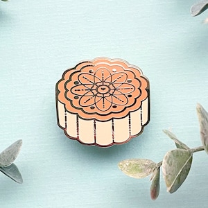 Starry Mooncake Autumn Festival Pastry Enamel Pin zdjęcie 9