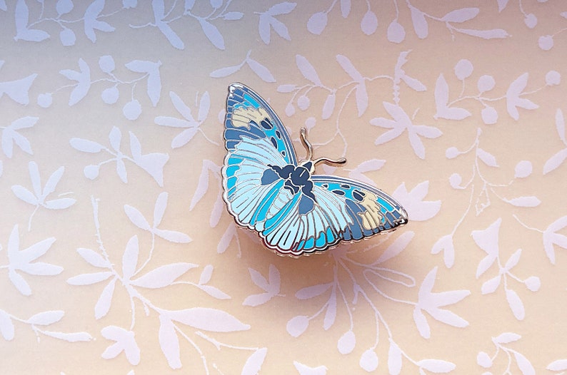 Widespread Forester Butterfly Enamel Pin | Etsy