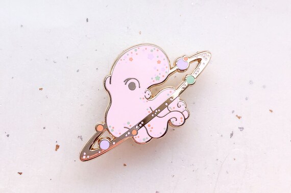 Cosmic Octopus Enamel Pin