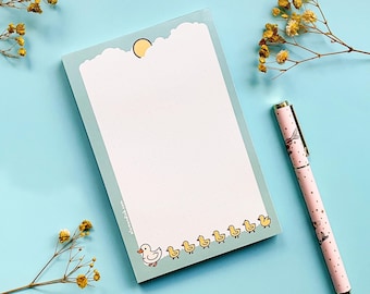 Duck Family Dotted Grid Notepad