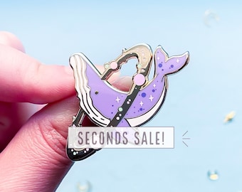 SECONDS SALE Cosmic Whale Enamel Pin