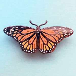 Monarch Butterfly Enamel Pin image 4