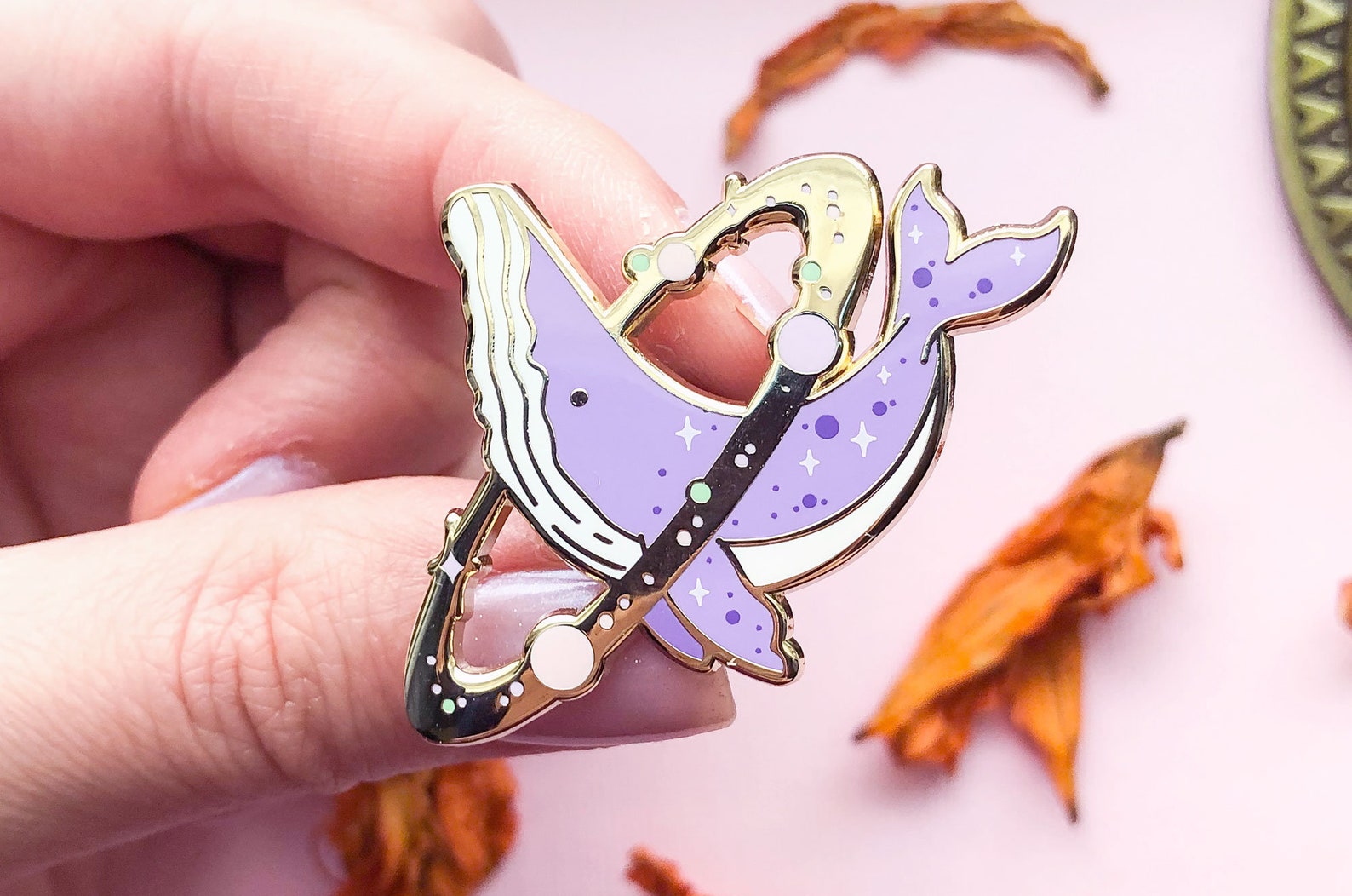 Cosmic Whale Enamel Pin - Etsy