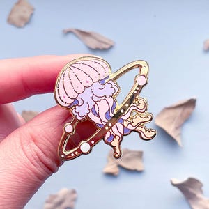 Cosmic Jellyfish Enamel Pin