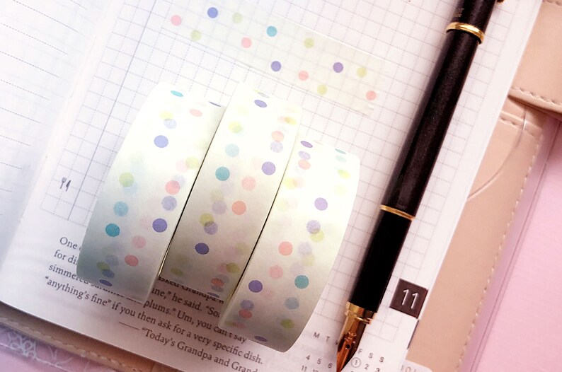 Pastel Polka Dots Washi Tape image 4