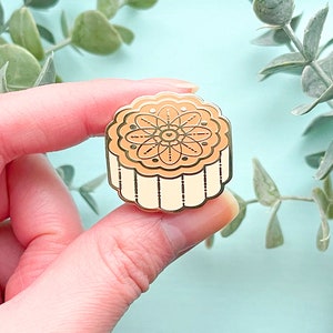 Starry Mooncake Autumn Festival Pastry Enamel Pin zdjęcie 6