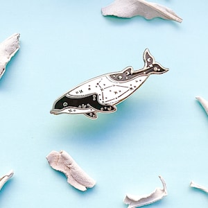 Cepheus Constellation Commerson Dolphin Enamel Pin