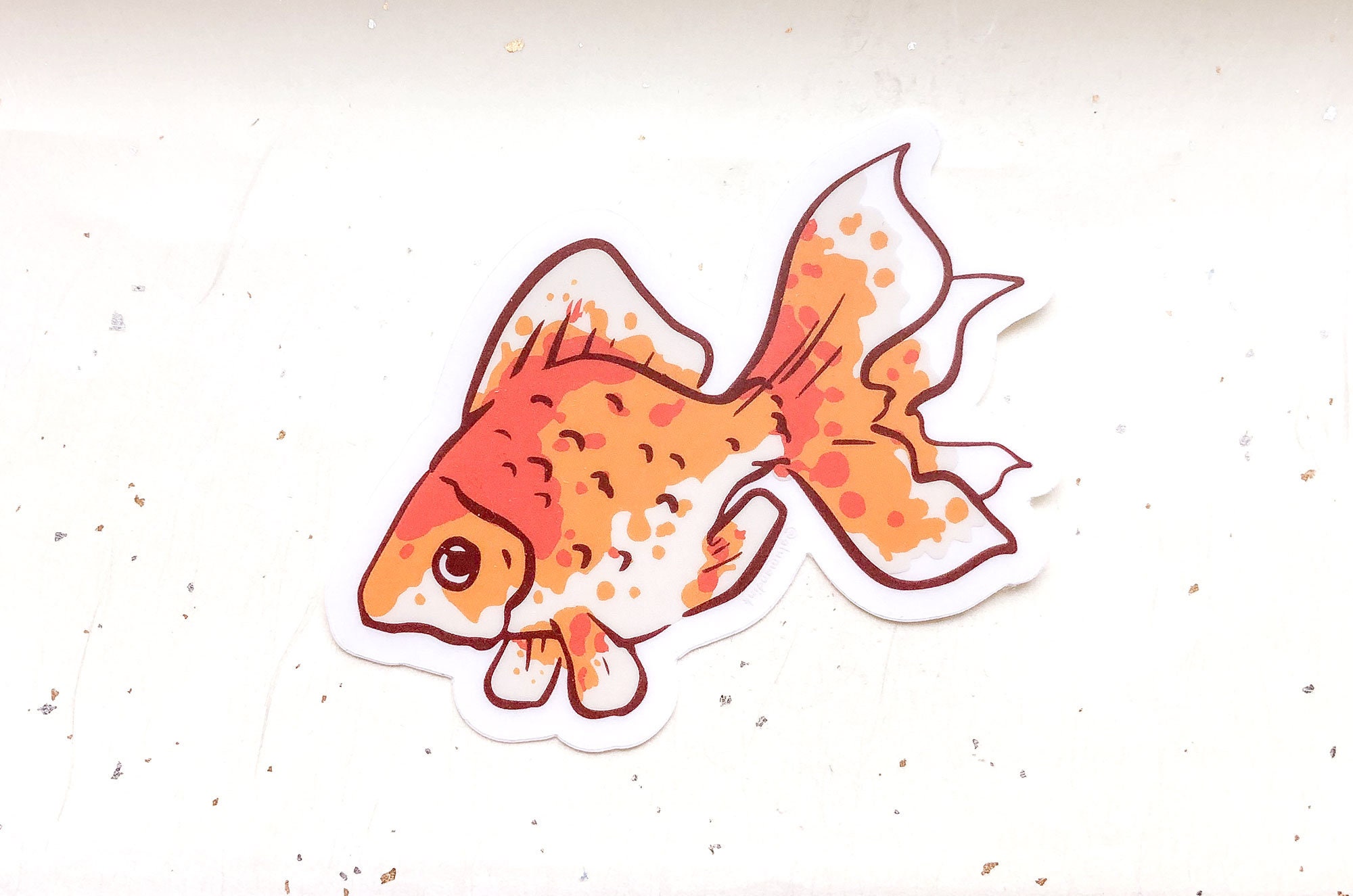 Goldfish Clear Vinyl Sticker - Etsy