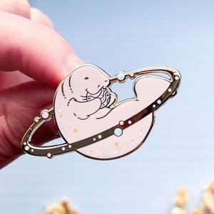 Cosmic Manatee Enamel Pin