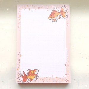 Starry Goldfish Dotted Grid Notepad image 1