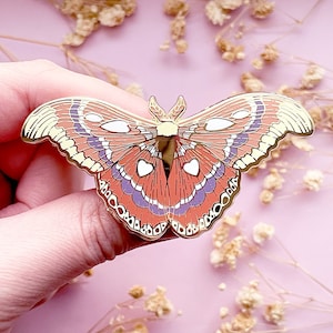 Atlas Moth Enamel Pin
