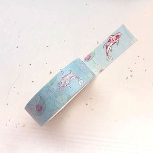 Koi and Water Lilies Washi Tape