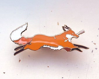 Red Fox Thief Enamel Pin