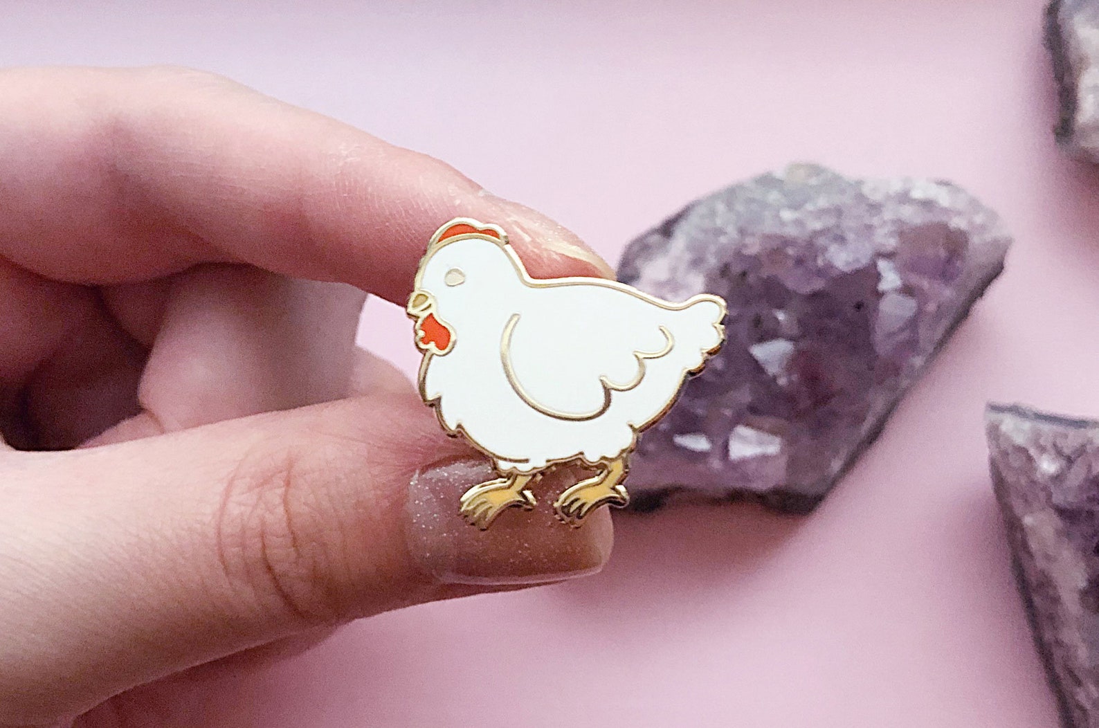 Chibi Chicken Enamel Pin | Etsy