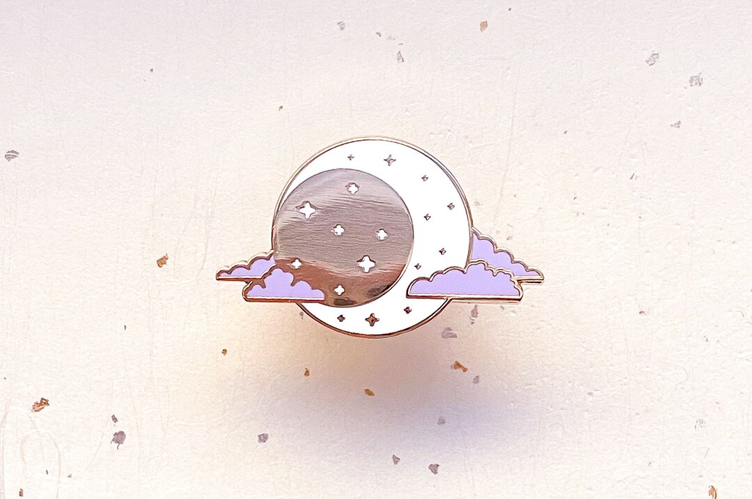 Moon Phase Enamel Pin - Etsy