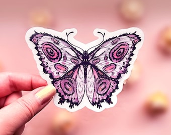 Fantasy Butterfly Clear Vinyl Sticker