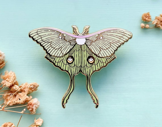 Luna Moth Enamel Pin