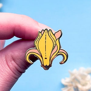 Mini Yellow Magnolia Flower Enamel Pin