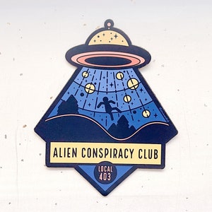 Alien Conspiracy Club Magnet