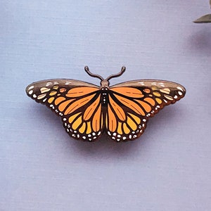 Monarch Butterfly Enamel Pin image 7