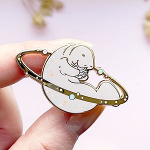 Cosmic Manatee Enamel Pin