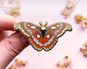 Atlas Moth Enamel Pin