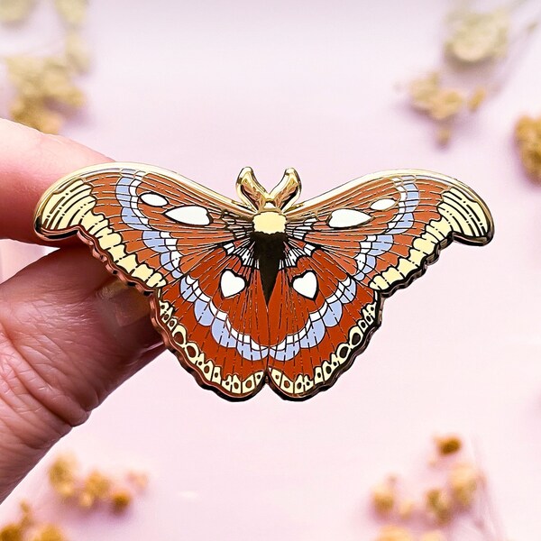 Atlas Moth Enamel Pin