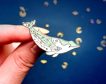 Hector's Beaked Whale Enamel Pin (Hyperspace)