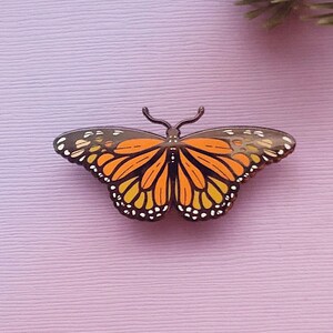 Monarch Butterfly Enamel Pin image 8