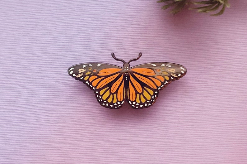 Monarch Butterfly Enamel Pin image 8