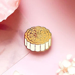 Starry Mooncake Autumn Festival Pastry Enamel Pin zdjęcie 2