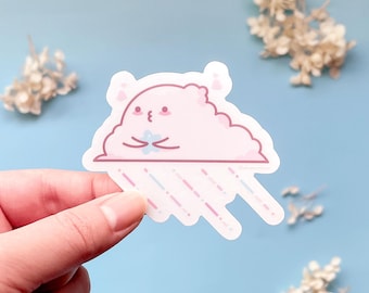 Pastel Cloud Clear Vinyl Sticker