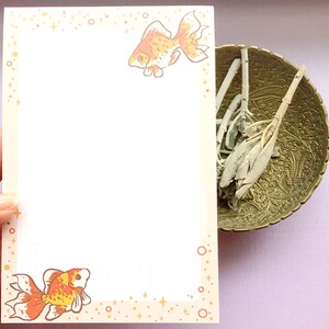 Starry Goldfish Dotted Grid Notepad image 6