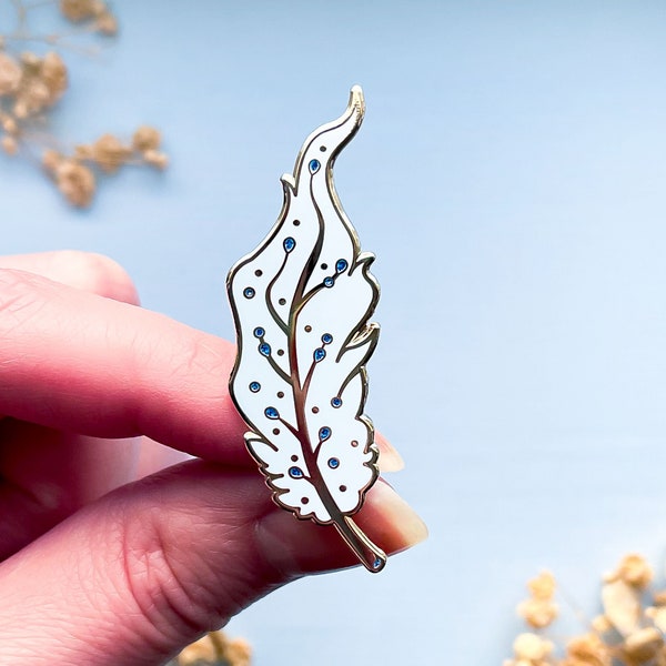 Pegasus Feather Glitter Enamel Pin