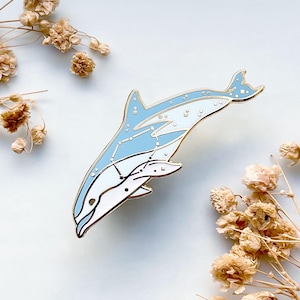 Vela Constellation Dusky Dolphin Enamel Pin