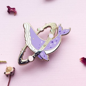 Cosmic Whale Enamel Pin - Etsy