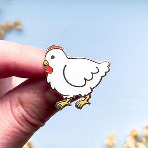 Chibi Chicken Enamel Pin