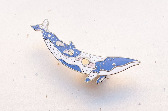 Cosmic Whales' Whale Brooch Pins