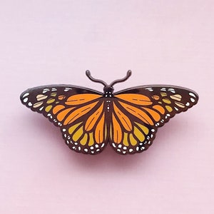 Monarch Butterfly Enamel Pin image 6