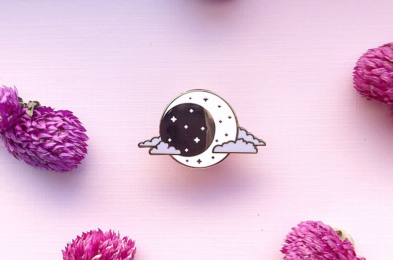 Moon Phase Enamel Pin | Etsy