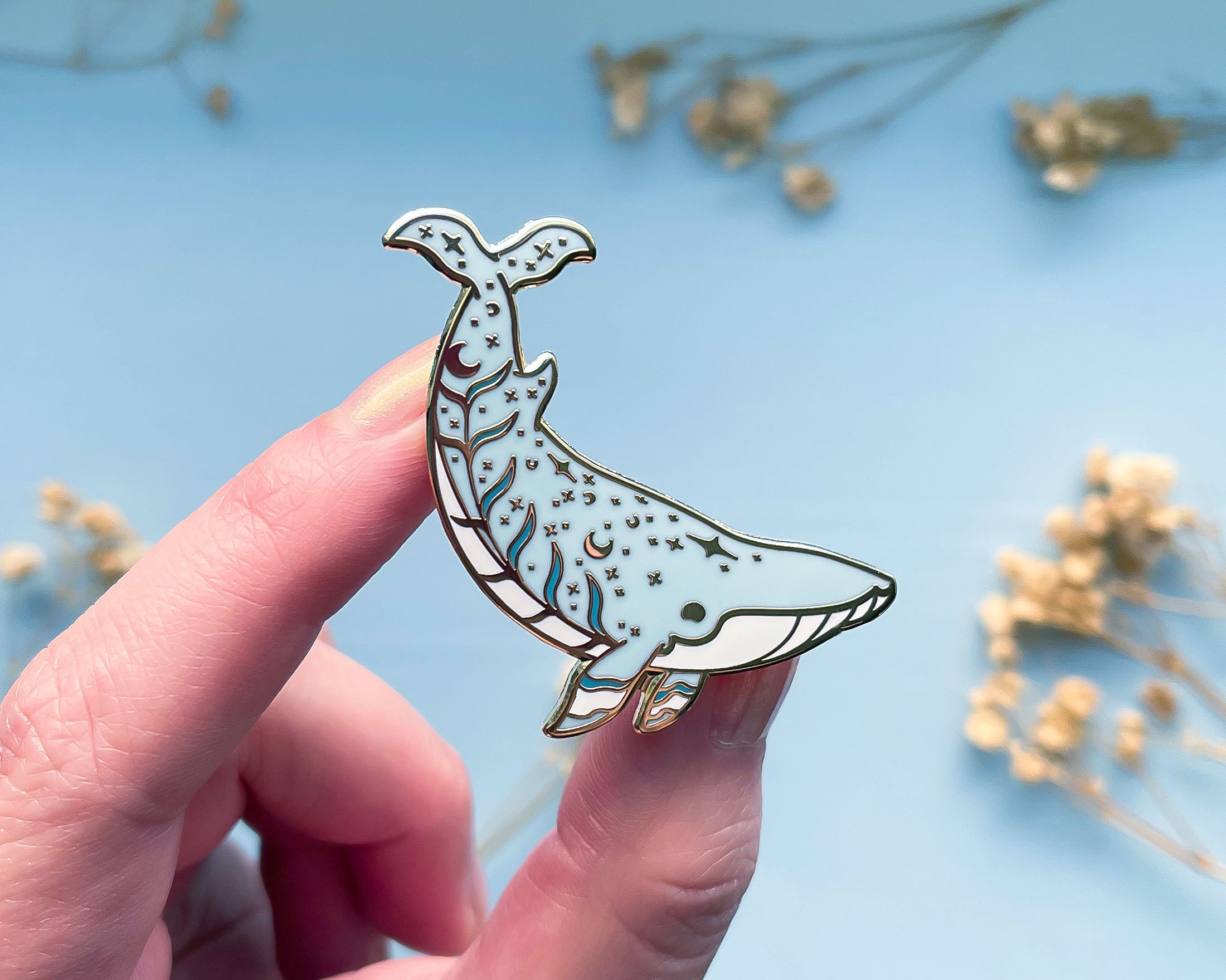 Flair Fighter Oh Whale Shark Cute Hard Enamel Lapel Pin