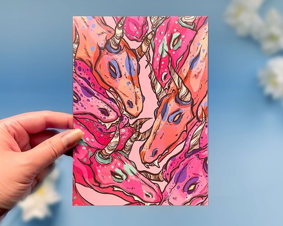 Speckled Dragons Original Fantasy Art Print