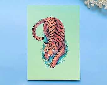 Prowling Sumatran Tiger Art Print
